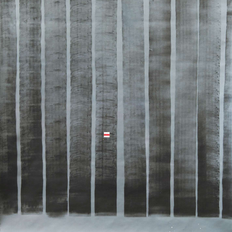 Vít Jonáš, cyklus In - Out: 220 x 200cm, akryl na plátně, 2015