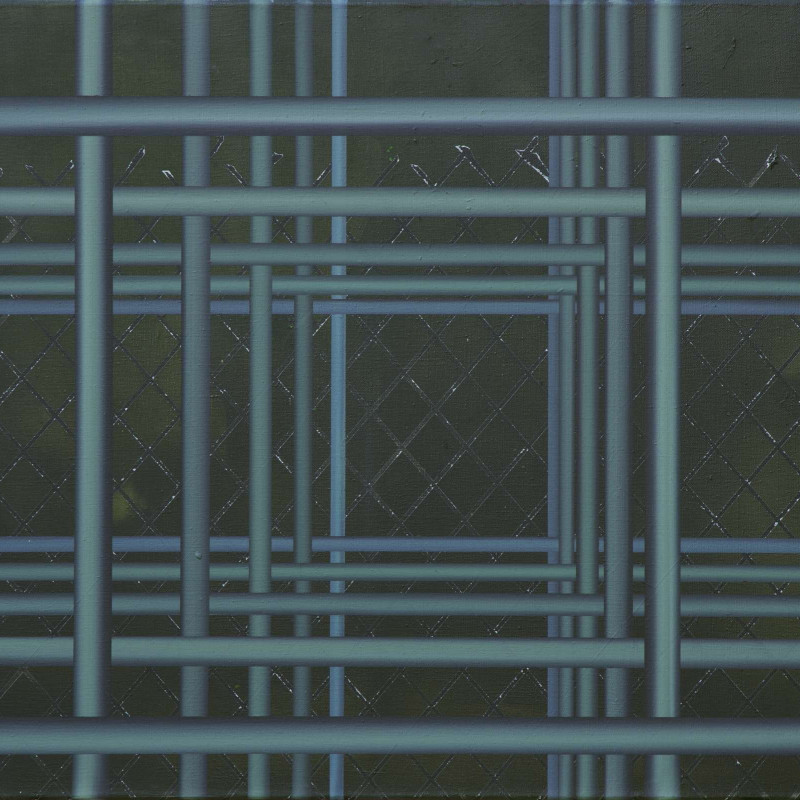 Vít Jonáš, cyklus In - Out: 75 x 90cm, akryl na plátně, 2021