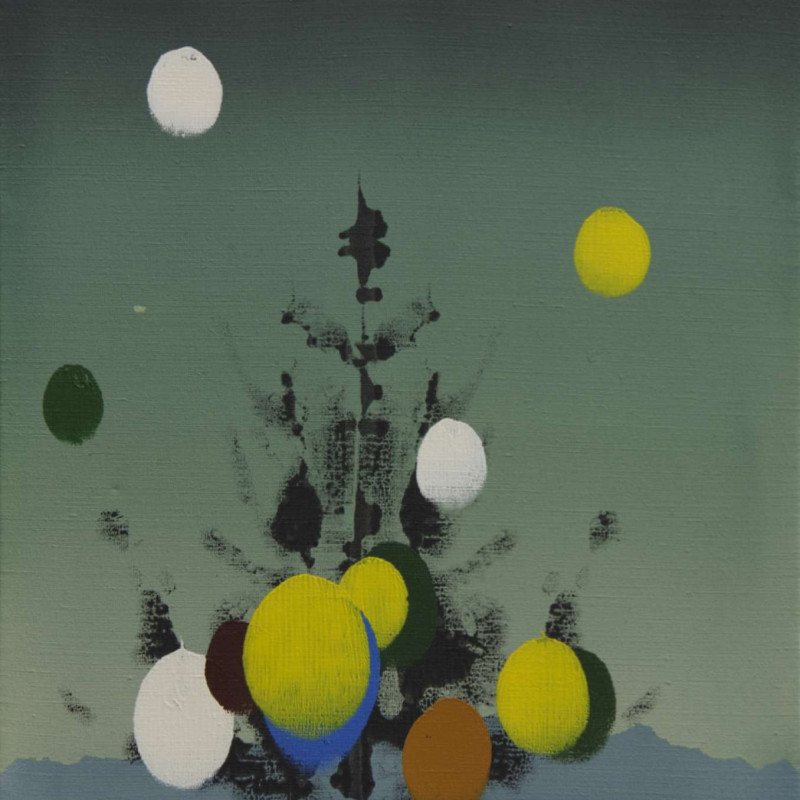 Vít Jonáš, cyklus Karasaki: 55 x 48cm, akryl na plátně, 2021