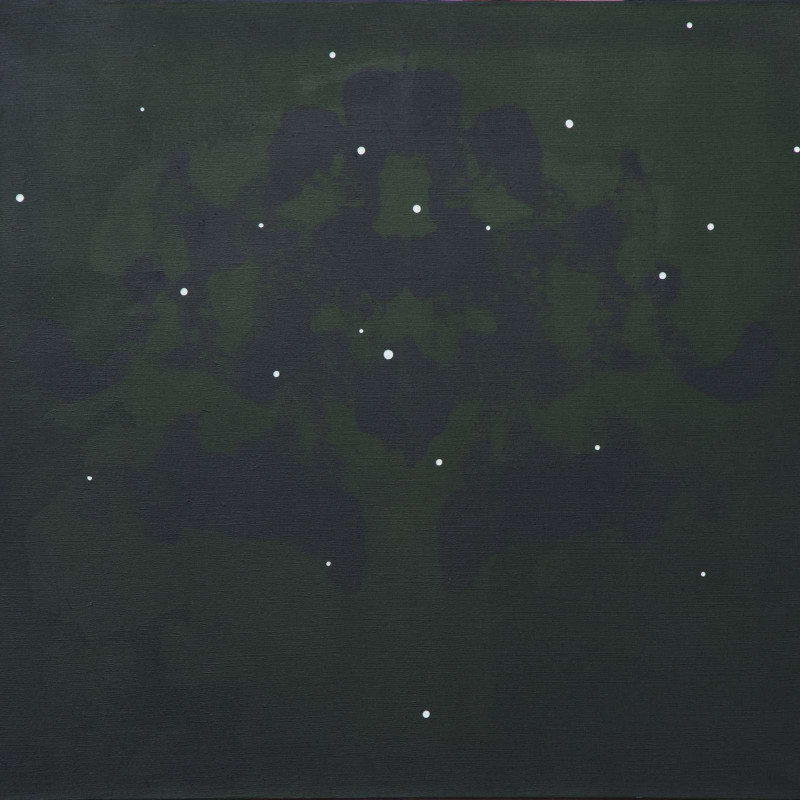Vít Jonáš, cyklus Karasaki: 75 x 80cm, akryl na plátně, 2020