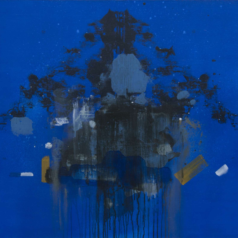 Vít Jonáš, cyklus Karasaki: 90 x 100cm, akryl na plátně, 2018