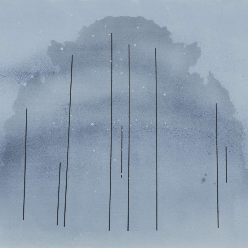 Vít Jonáš, cyklus Karasaki: 75 x 80cm, akryl na plátně, 2020