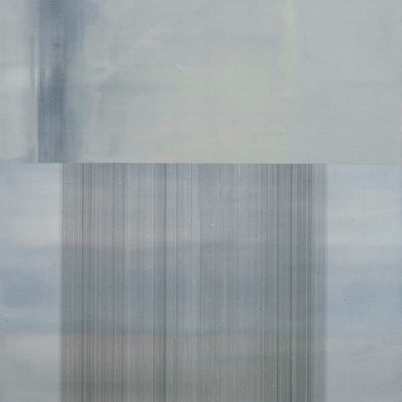 Vít Jonáš, cyklus Linescapes: 100 x 95cm, kombinovaná technika, plátno, 2015