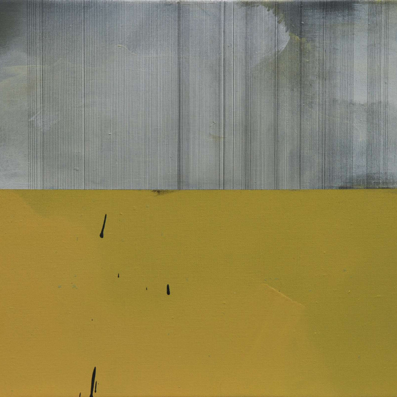 Vít Jonáš, cyklus Linescapes: 45 x 55cm, kombinovaná technika, plátno, 2015