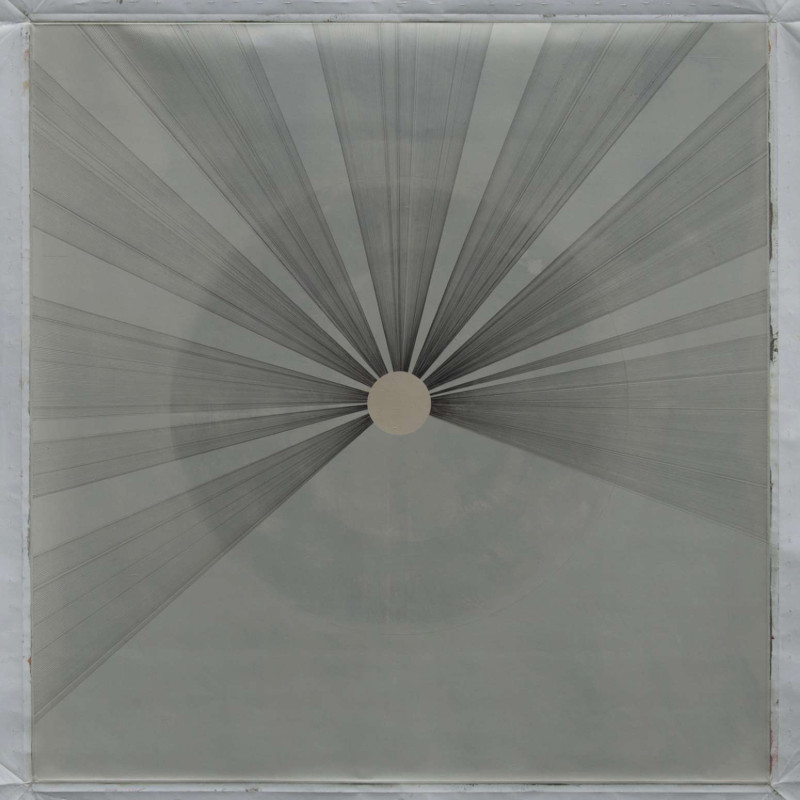 Vít Jonáš, cyklus Linescapes: 140 x 130cm, kombinovaná technika, plátno, 2016