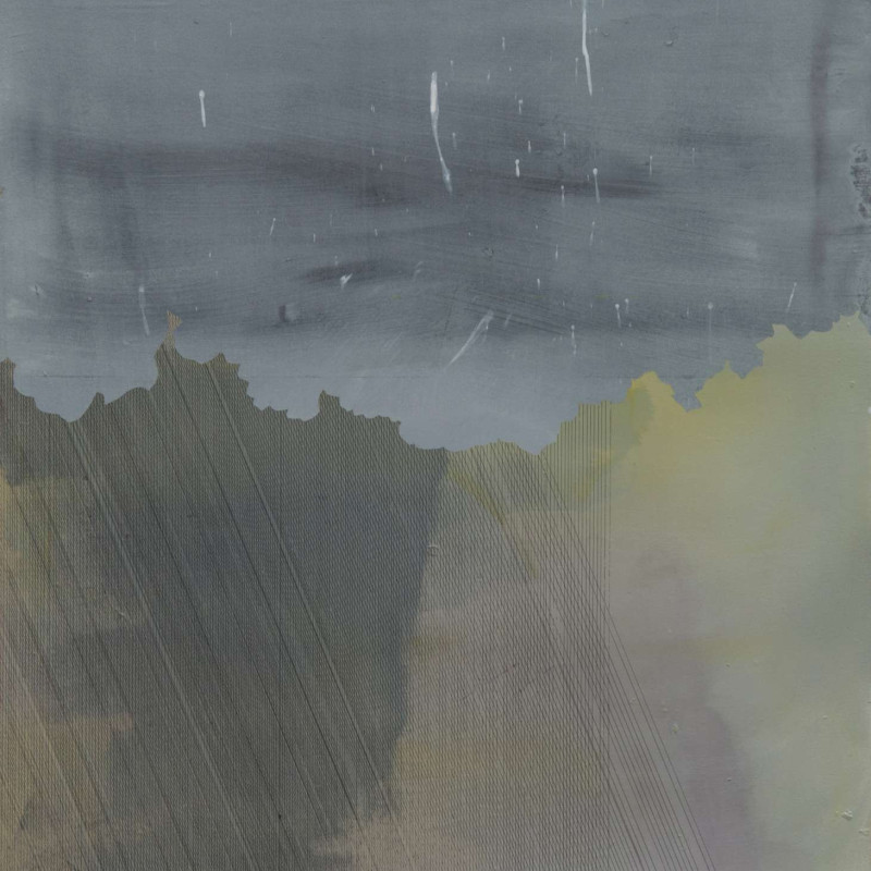 Vít Jonáš, cyklus Linescapes: 75 x 60cm, kombinovaná technika, plátno, 2015