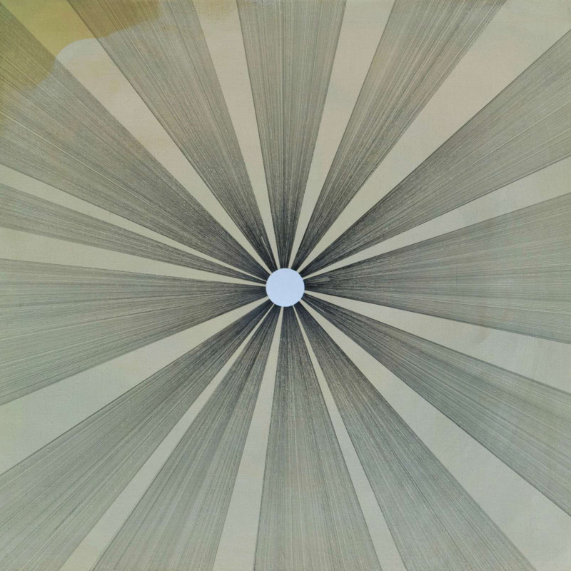 Vít Jonáš, cyklus Linescapes: Hvězda, 75 x 80cm, kombinovaná technika, plátno, 2015
