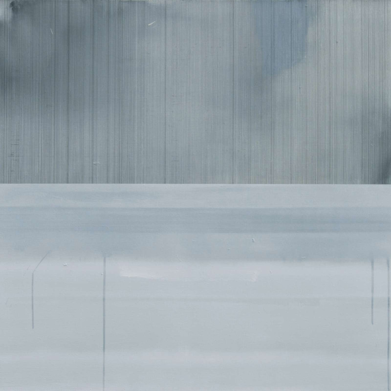 Vít Jonáš, cyklus Linescapes: 100 x 110cm, kombinovaná technika, plátno, 2015