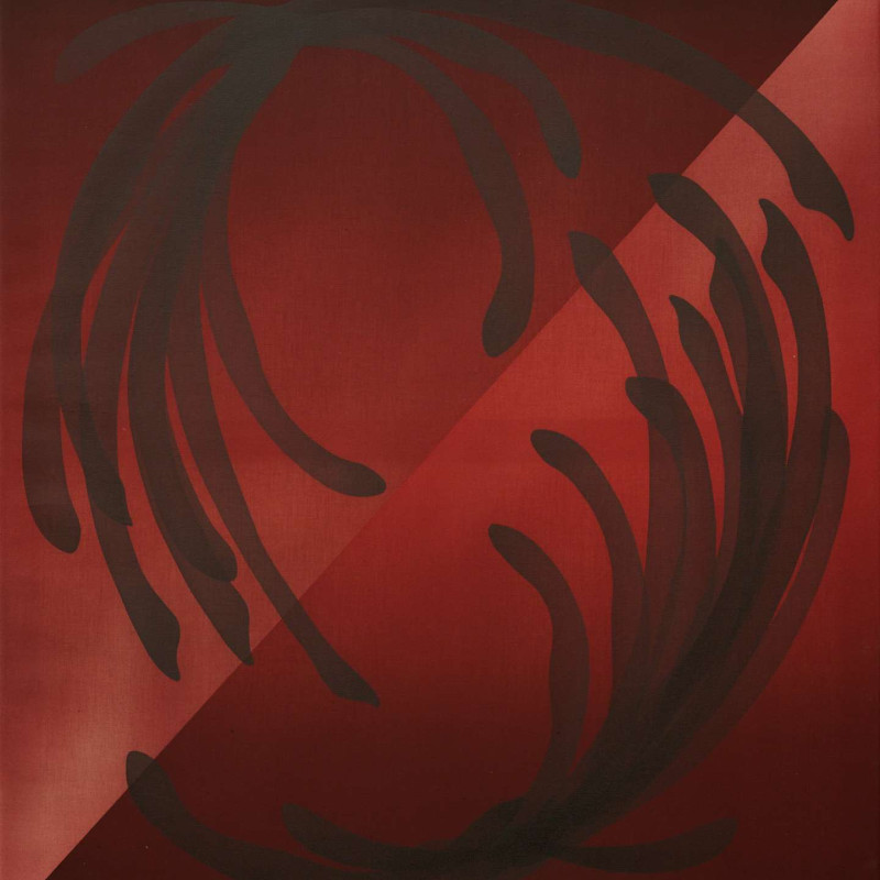 Vít Jonáš, cyklus Skelety: 100 x 90cm, akryl a grafit na plátně, 2025