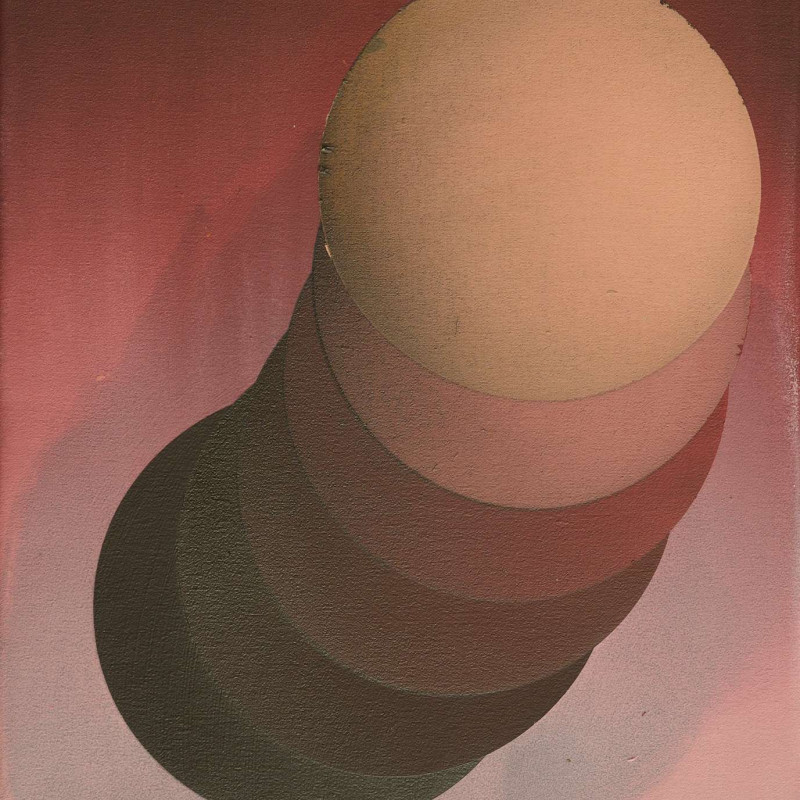 Vít Jonáš, cyklus Structures - Spaces: 35 x 30cm, akryl a grafit na plátně, 2025